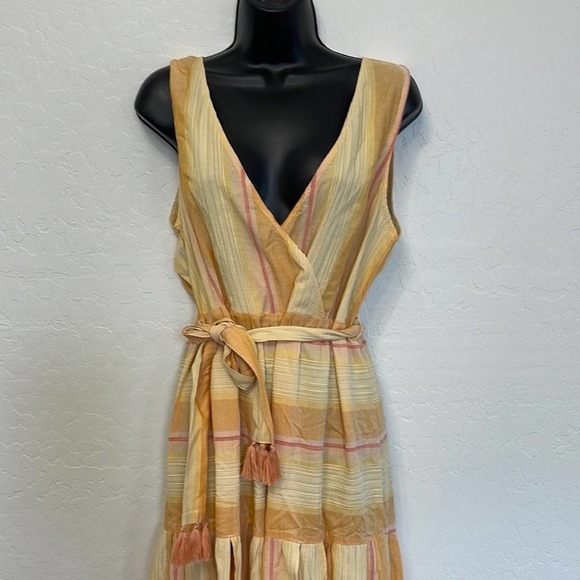 L Space - Anthropologie Clara Maxi Dress In Orange NWT Size Medium - Picture 10 of 14